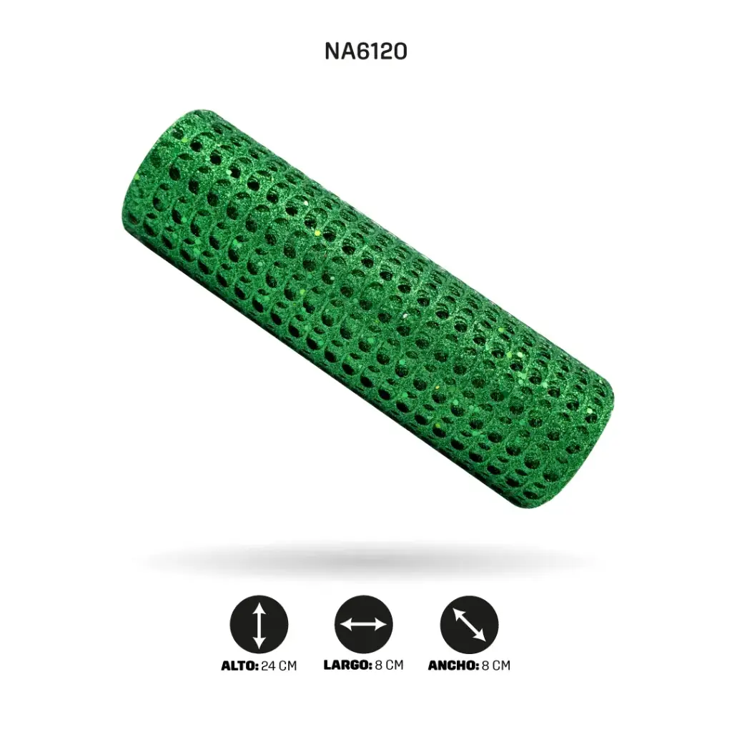 MALLA 24 cm x 5y VERDE ESMERALDA OSCURO [PAC5015]