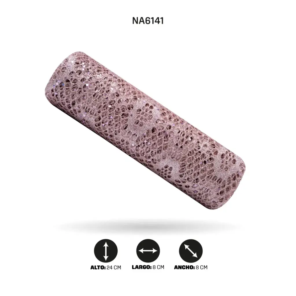 MALLA 24cm x 5y MALVA ROSADO [PAC5057]