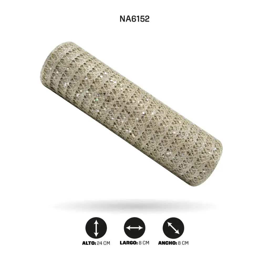 MALLA 24cm x 5y DORADO CHAMPAÑA [PAC5069]