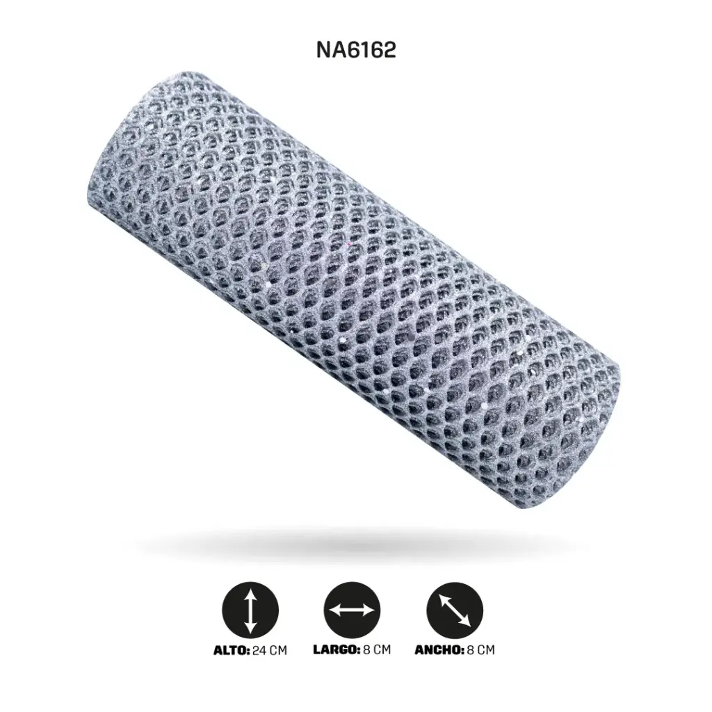 MALLA 24cm x 5y PLATEADO [PAC5091]