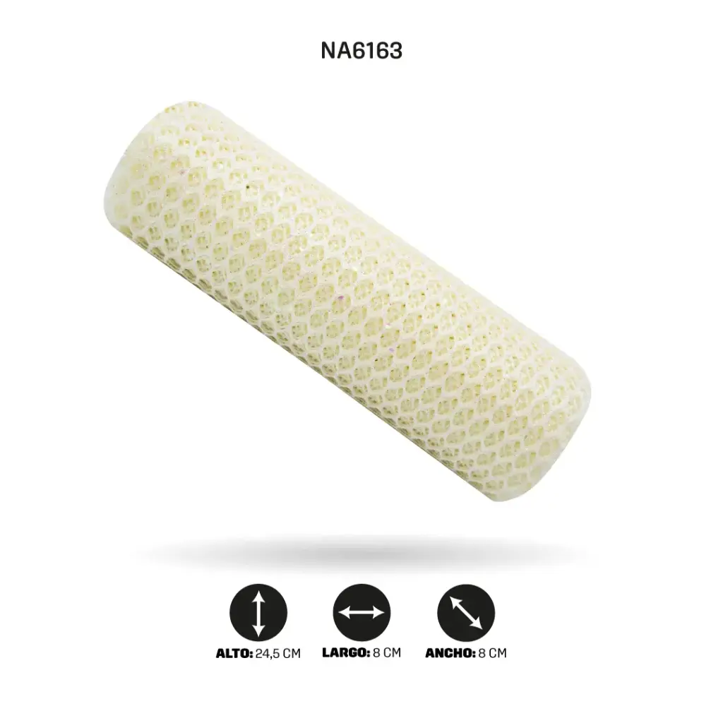 MALLA 24cm x 5y CREMA [PAC5092]