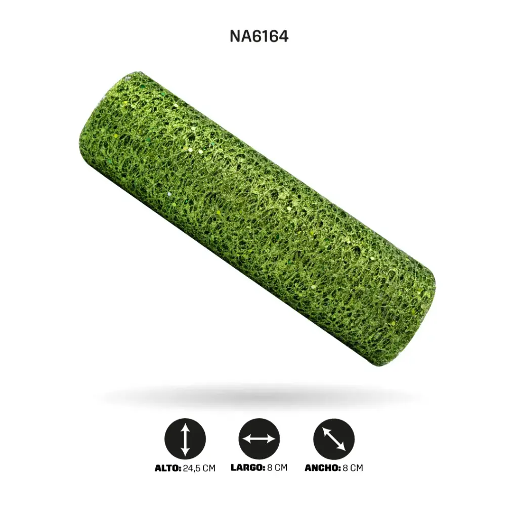 MALLA 24cm x 5y VERDE MANZANA [PAC5093]