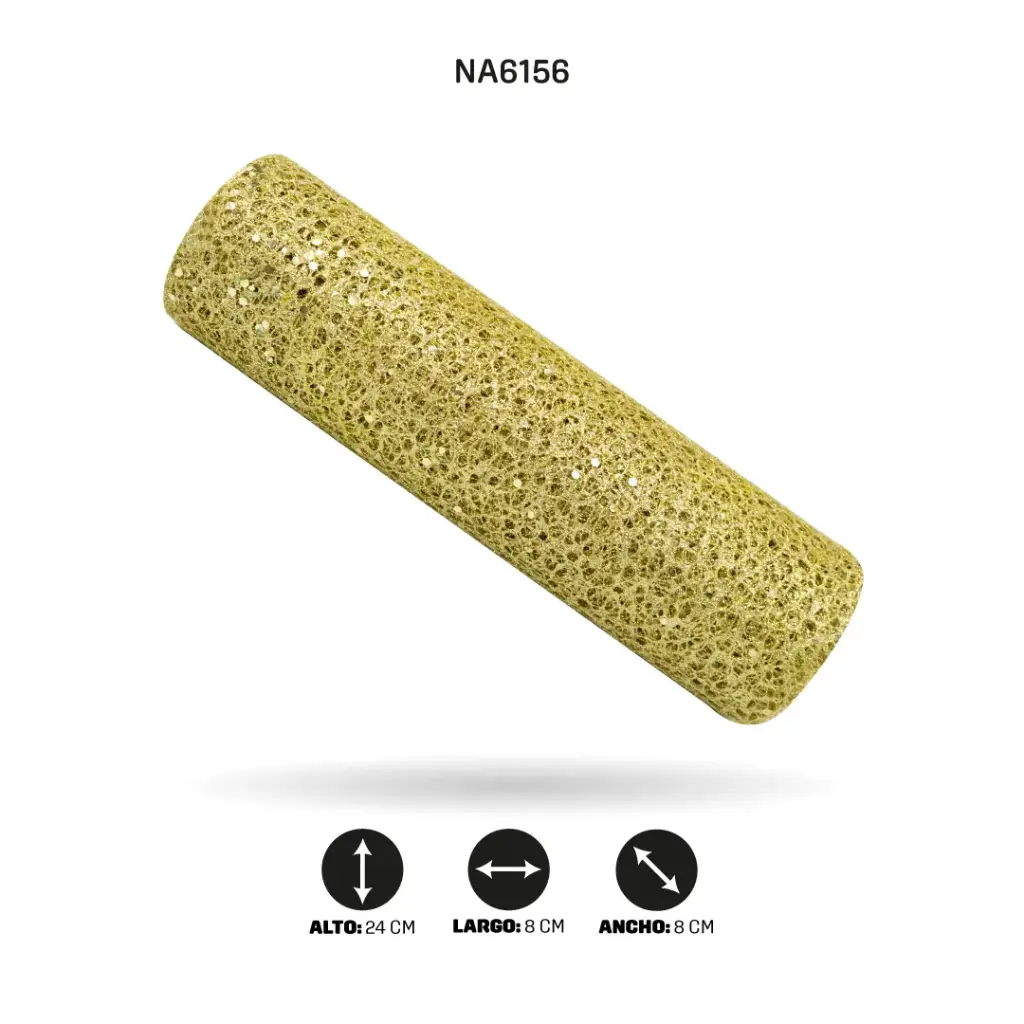 MALLA 24cm x 5y DORADO CLARITO [PAC5098]