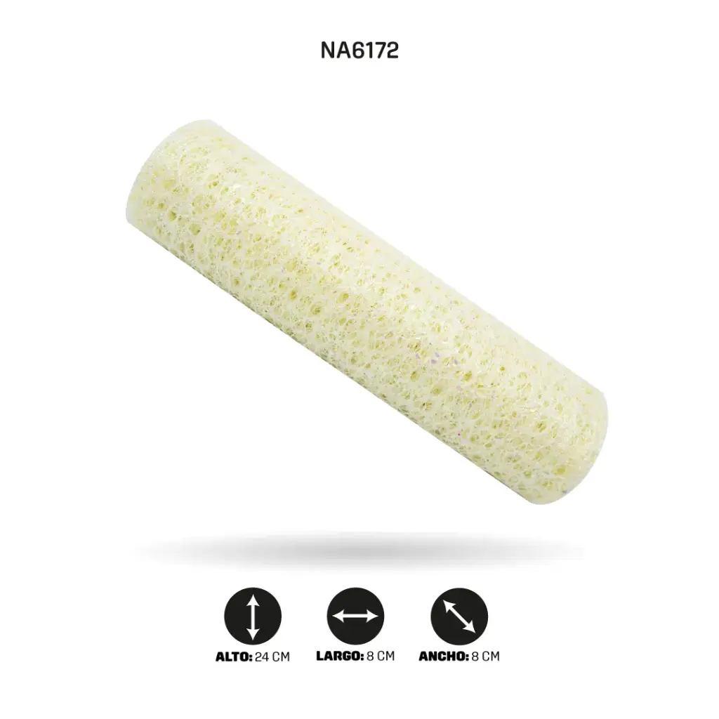 MALLA 24cm x 5Y CREMA PERLADO [PAC5105]