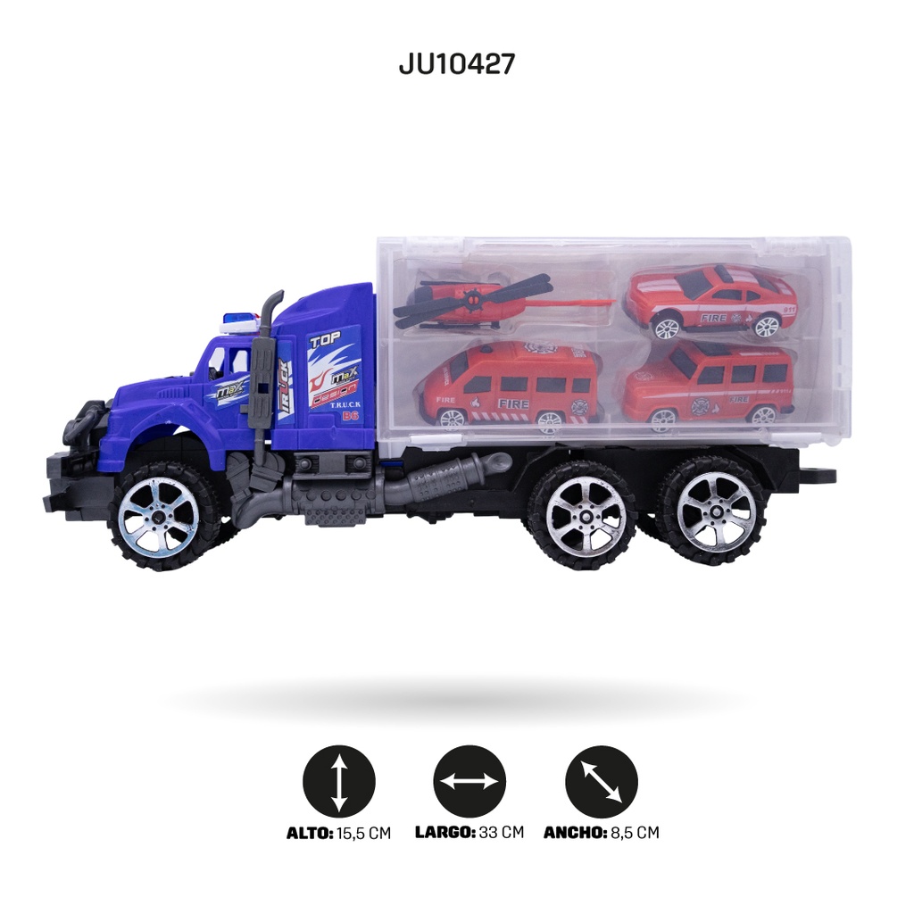 JUEGO DE CAMIÓN CONTENEDOR FRICTION POWERL [9010-15C]