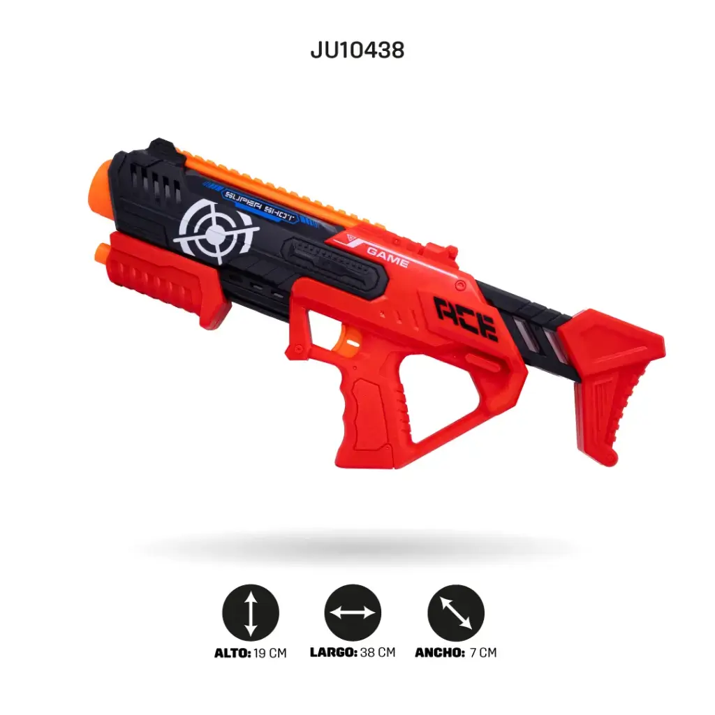 ARMA DE JUGUETE DE DARDOS BLANDOS [9001A-4]