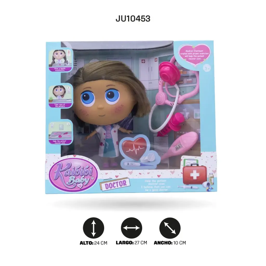MUÑECA DOCTORA CON ARTICULACIONES  [BLD287]