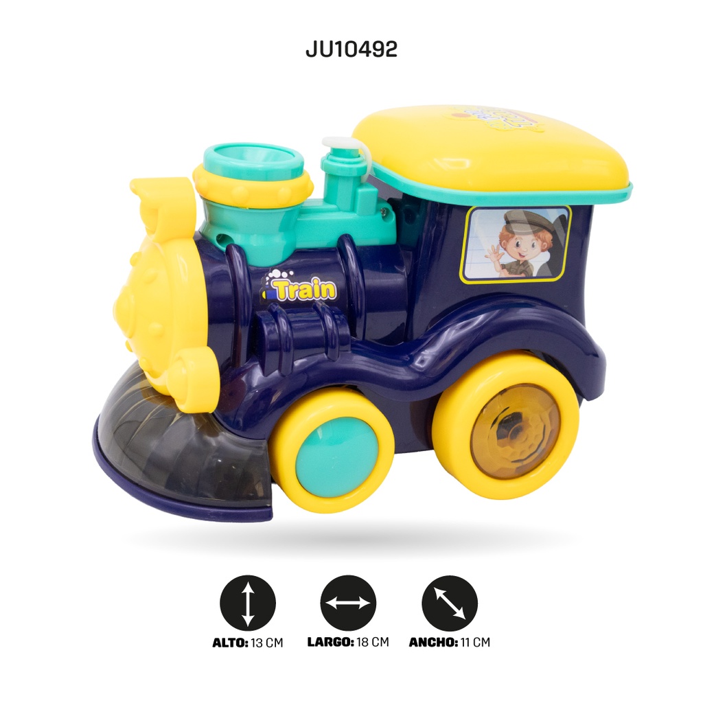 JUEGO DE MÁQUINA DE BURBUJAS CON FORMA DE TREN [ZR164]