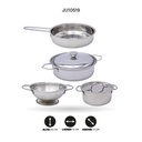 JUEGO DE OLLAS DE ACERO INOXIDABLE  [683G-2]