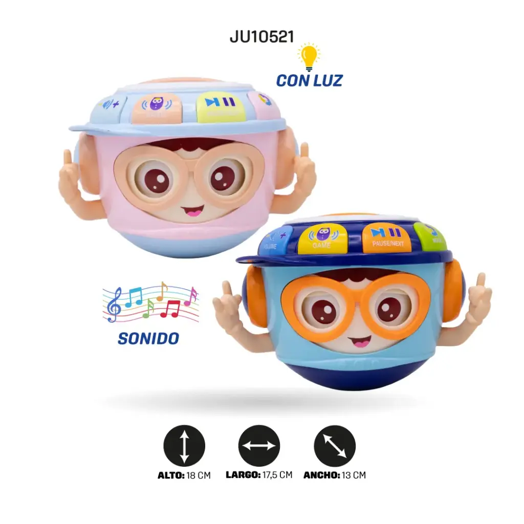 TAMBOR PARA BEBÉS CON SONIDOS [YL613B]