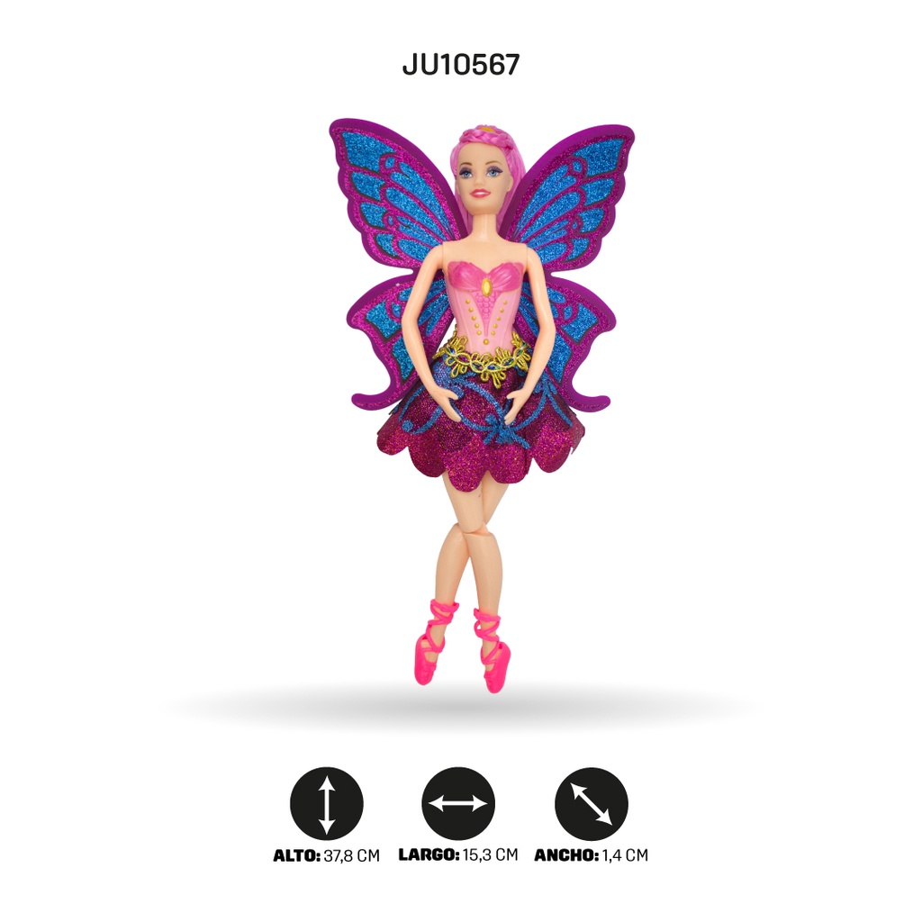 HADA BAILARINA CON ALAS Y PEINE [LY-2310]