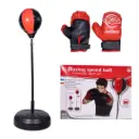 BALÓN ENTRENAMIENTO DE BOXEO 25CM CON GUANTES [LT-504B25]