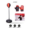 BALÓN ENTRENAMIENTO DE BOXEO 25CM CON GUANTES [LT-504B25]