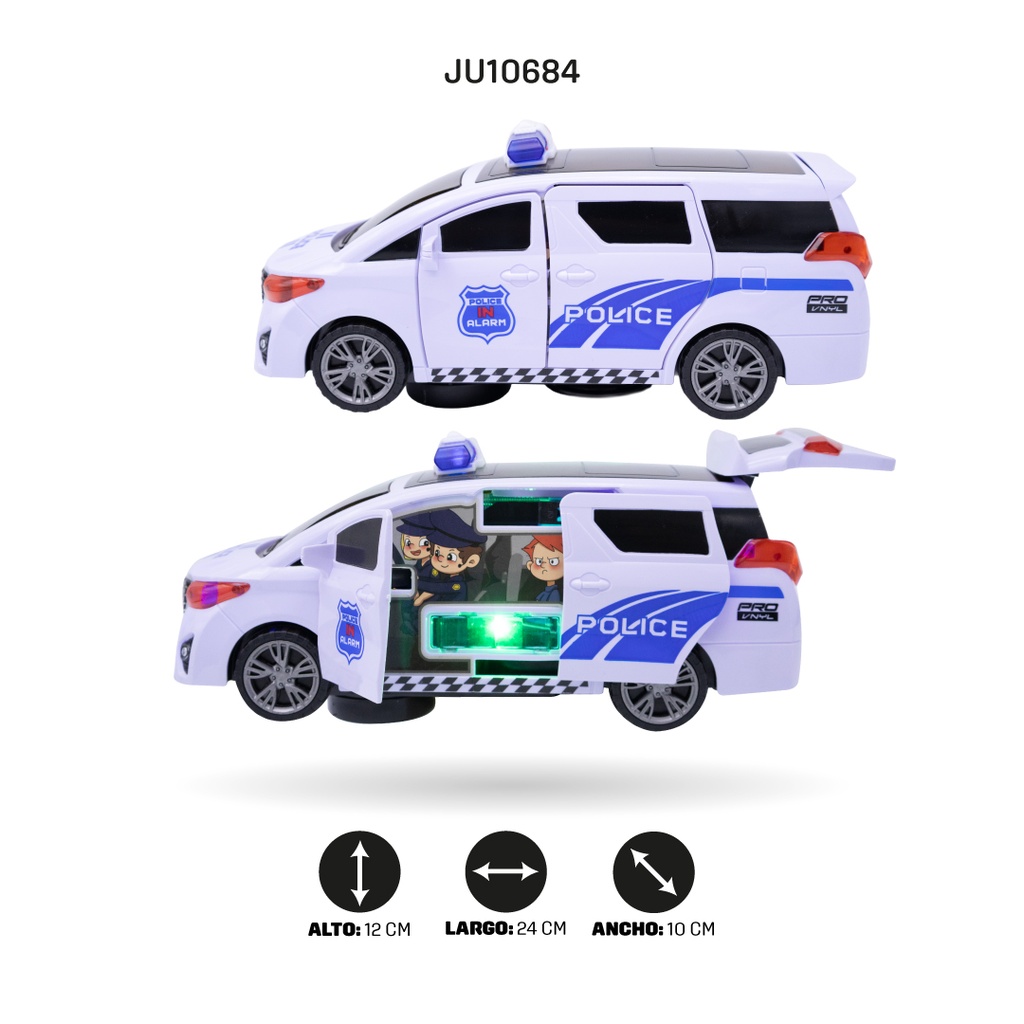 COCHE DE POLICÍA ELÉCTRICO CON LUCES [4545-2]