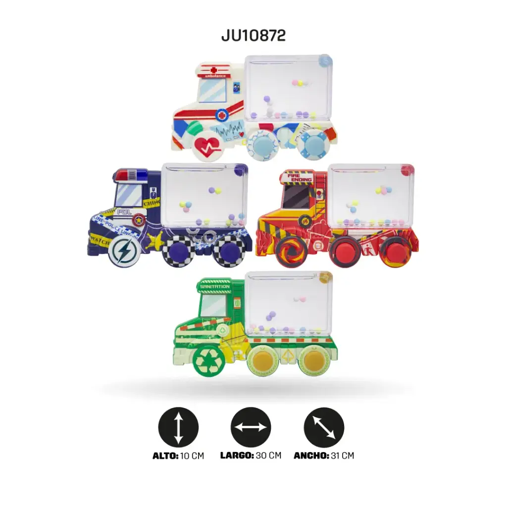 ATARI DE AGUA FIGURA VEHICULOS DE EMERGENCIA [6505-G24]