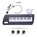 TECLADO CON MICROFONO  Y ALIMENTACION USB [Q-219]