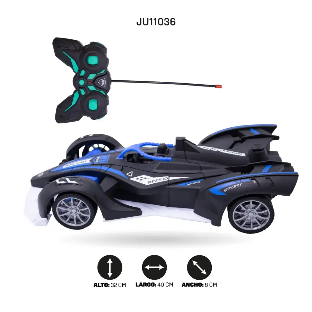 CARRO RADIO CONTROL DE CINCO VÍAS ESCALA 1:12, CON LÍNEA USB [806-85]