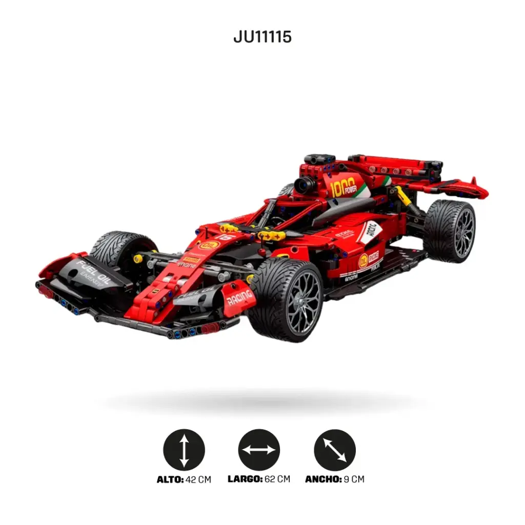 AUTO DE FORMULA 1 ARMABLE DE 1264 PIEZAS CON RADIOCONTROL[49006]
