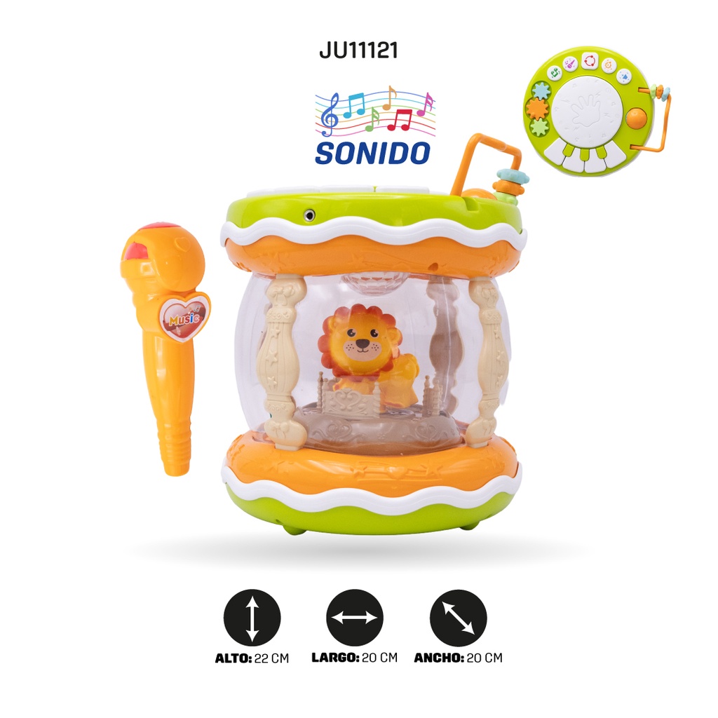 BATERÍA CON SONIDO PARA NIÑOS [8880-1B]