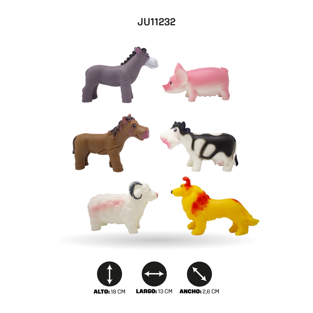 SET ANIMALES DE GRANJA [P2636-6]
