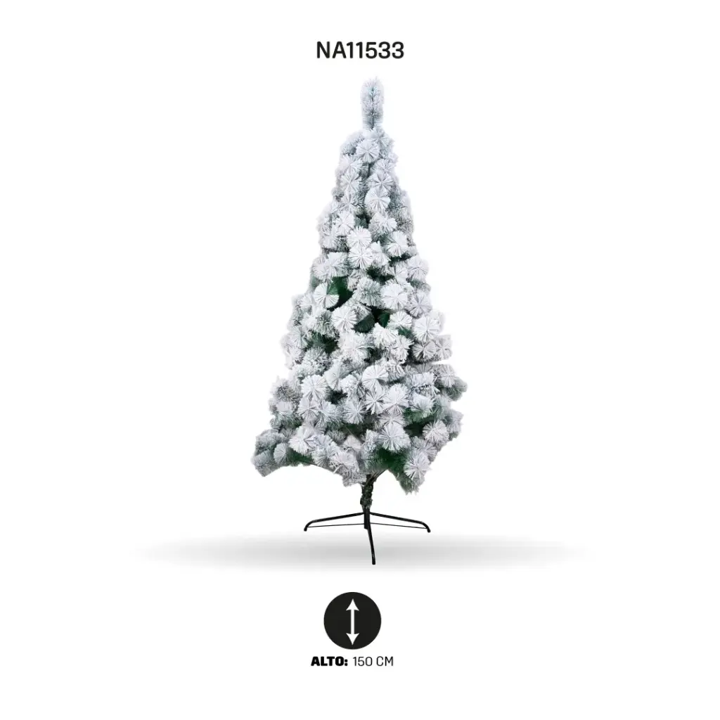 ARBOL DE NAVIDAD CON NIEVE 150 CM-150 PINES[PAC5669]