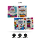 BOLSA REGALO 3D, CON RELIEVE 4 MOTIVOS 26x32x10 210grs YM-1909-M [PAC5152]