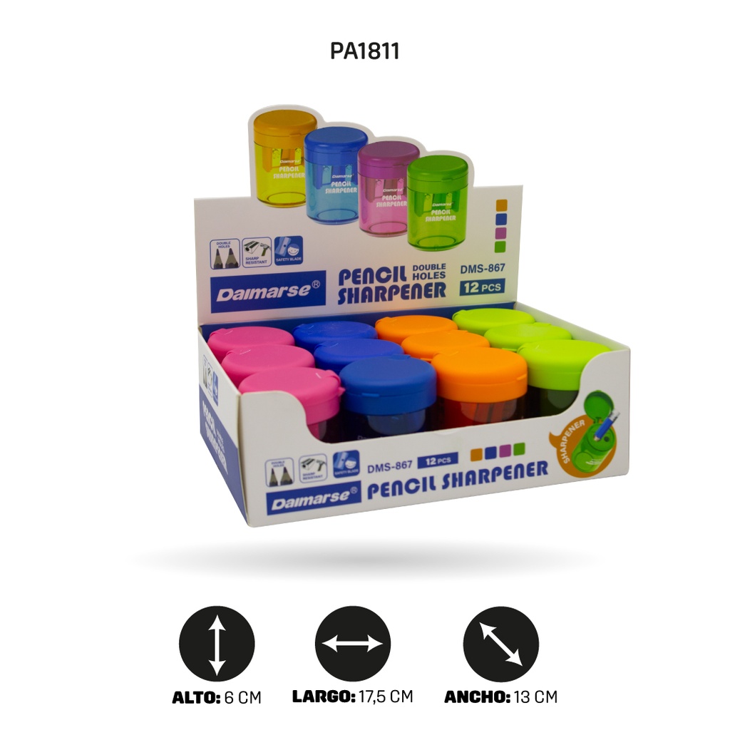 SACAPUNTAS DOBLE DMS-867 [PAC4857]