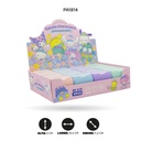 SACAPUNTAS DOBLE CUADRADO ESTAMPADO PASTEL DISPLAY X 12 und 616 [PAC4860]