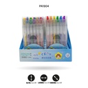 LAPICERO ESCARCHADO, 6 COLORES DISPLAY 12 UND [PAC4644]