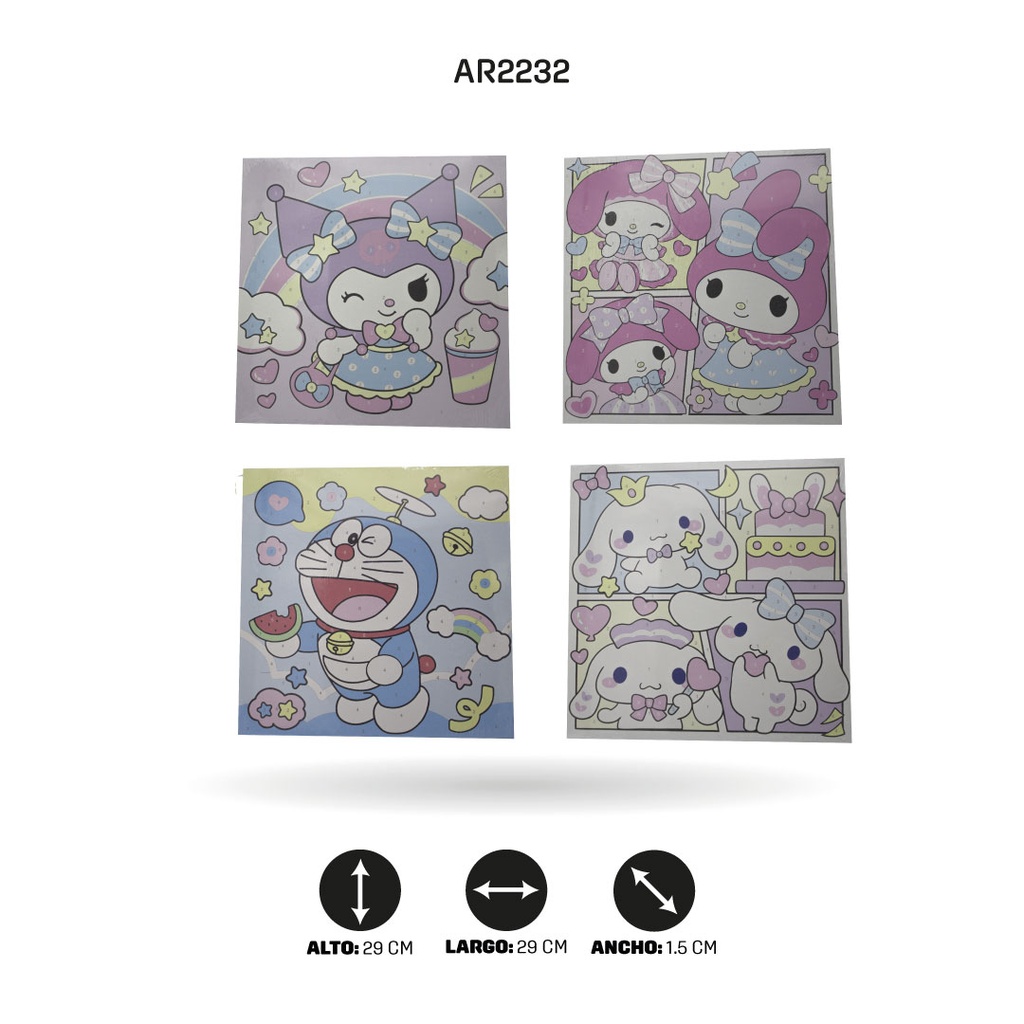 LIENZO DE DIBUJOS EN COLORES  [PAC4514]