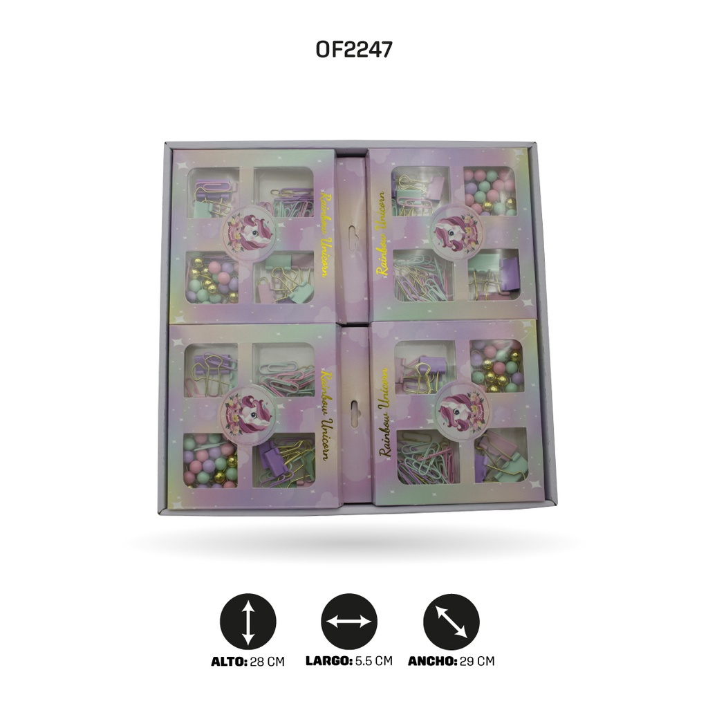 SET DE OFICINA PARA NIÑA SS7704 DISPLAY X12 [PAC4752]