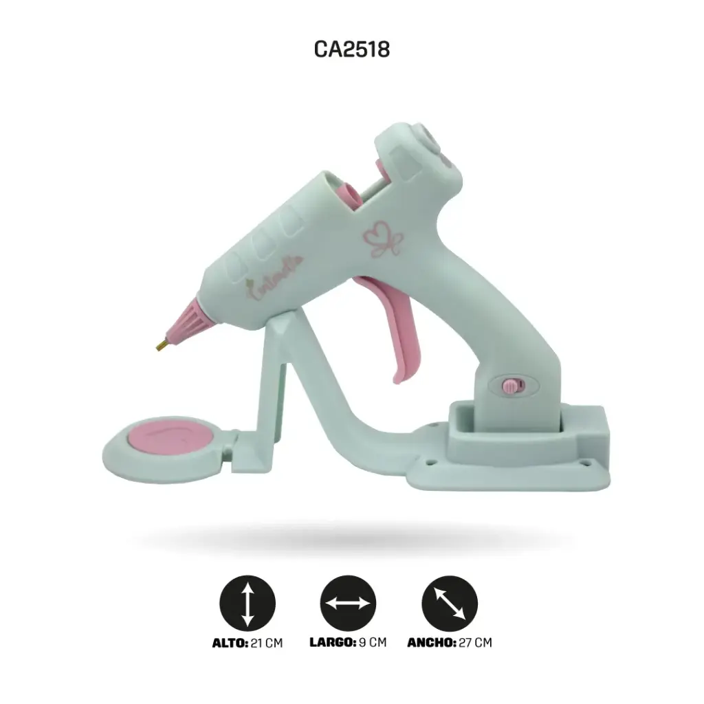 PISTOLA DE SILICONA CON BASE INALAMBRICA  CR-2024 [PAC5221]