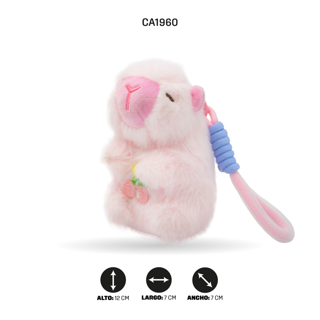 LLAVERO CAPYBARA COLOR ROSADO [PAC5830]