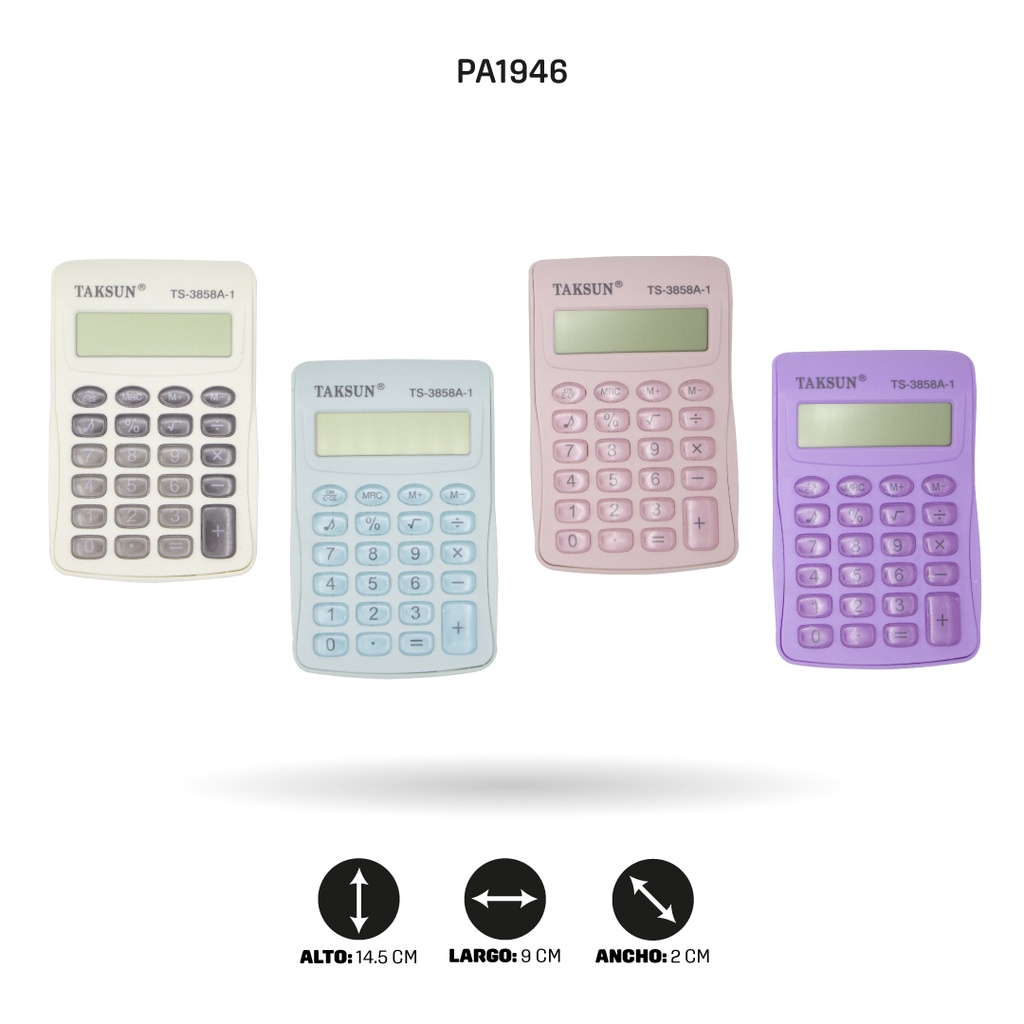 CALCULADORA TAKSUN BLISTER TS-3858A-1 [PAC5353]