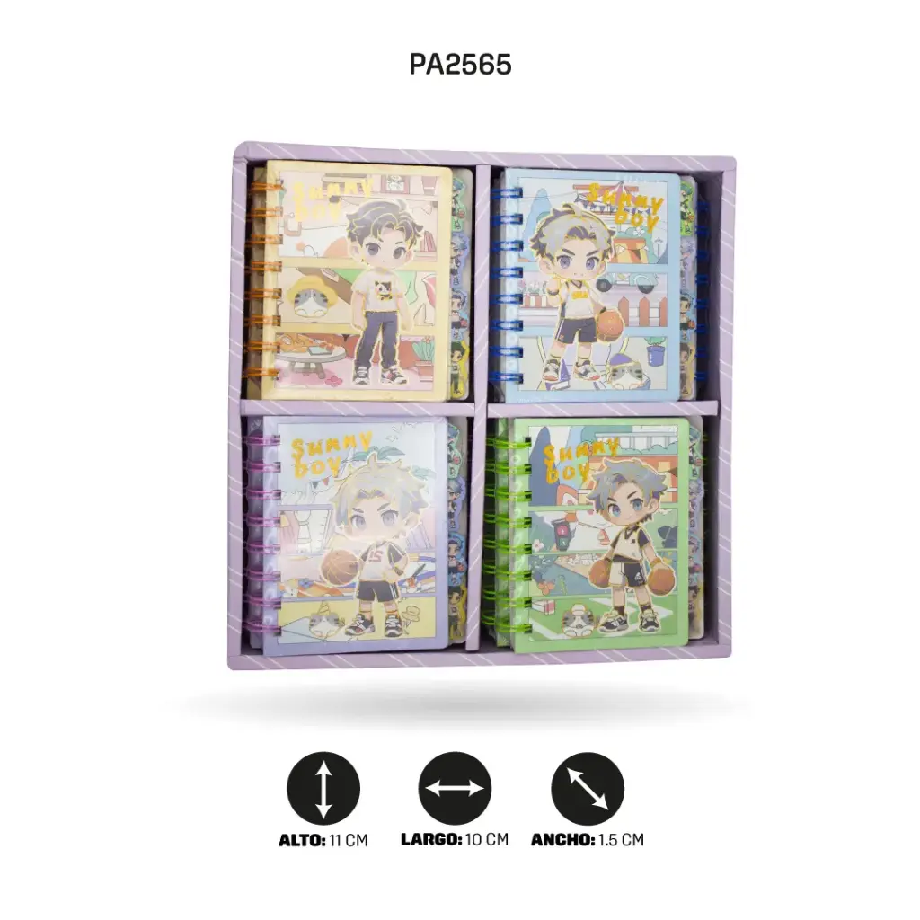 MINI AGENDA 11 cms x 10 cms SUNNY BOY A7-202-02 [PAC4650]