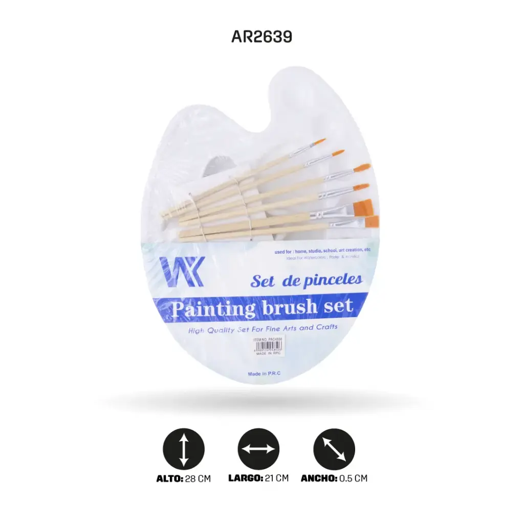 PALETA F0126 CON 6 PINCELES [PAC4850]