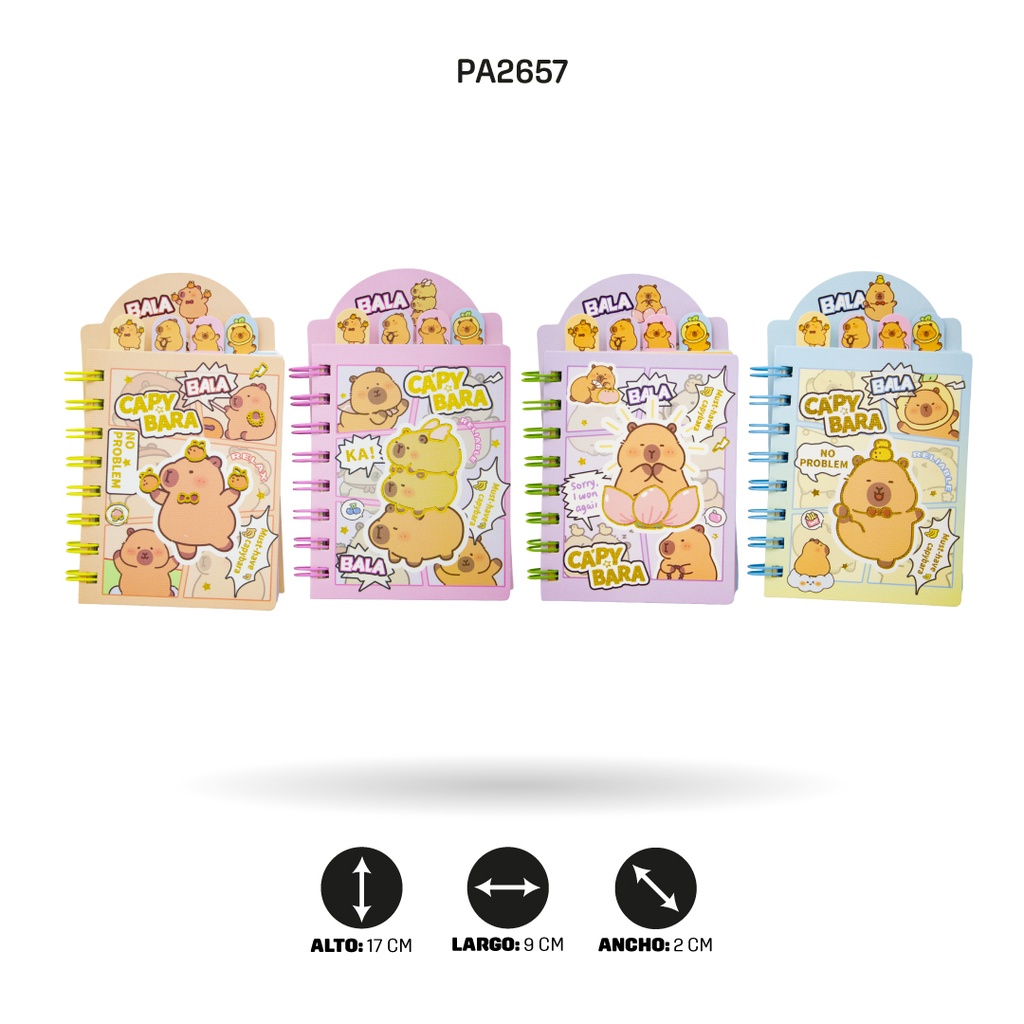 AGENDA ARGOLLADA DE CAPYBARA A7-201-36 [PAC5769]