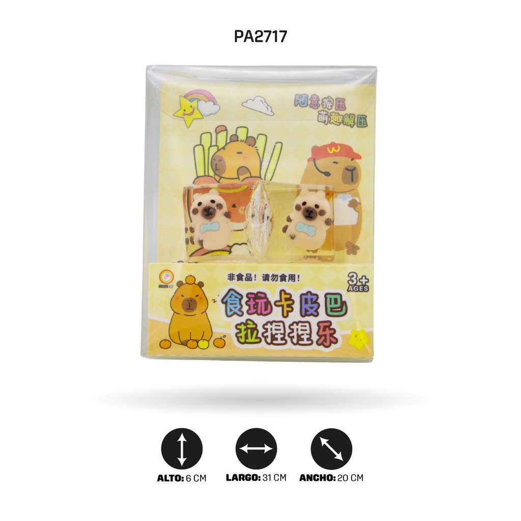 CUBO GOMA DE CAPYBARA [PAC5820] DISPLAY X 24