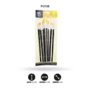 PINCEL REDONDO DE MADERA  12pcs del 1 al 12  [PAC4848]