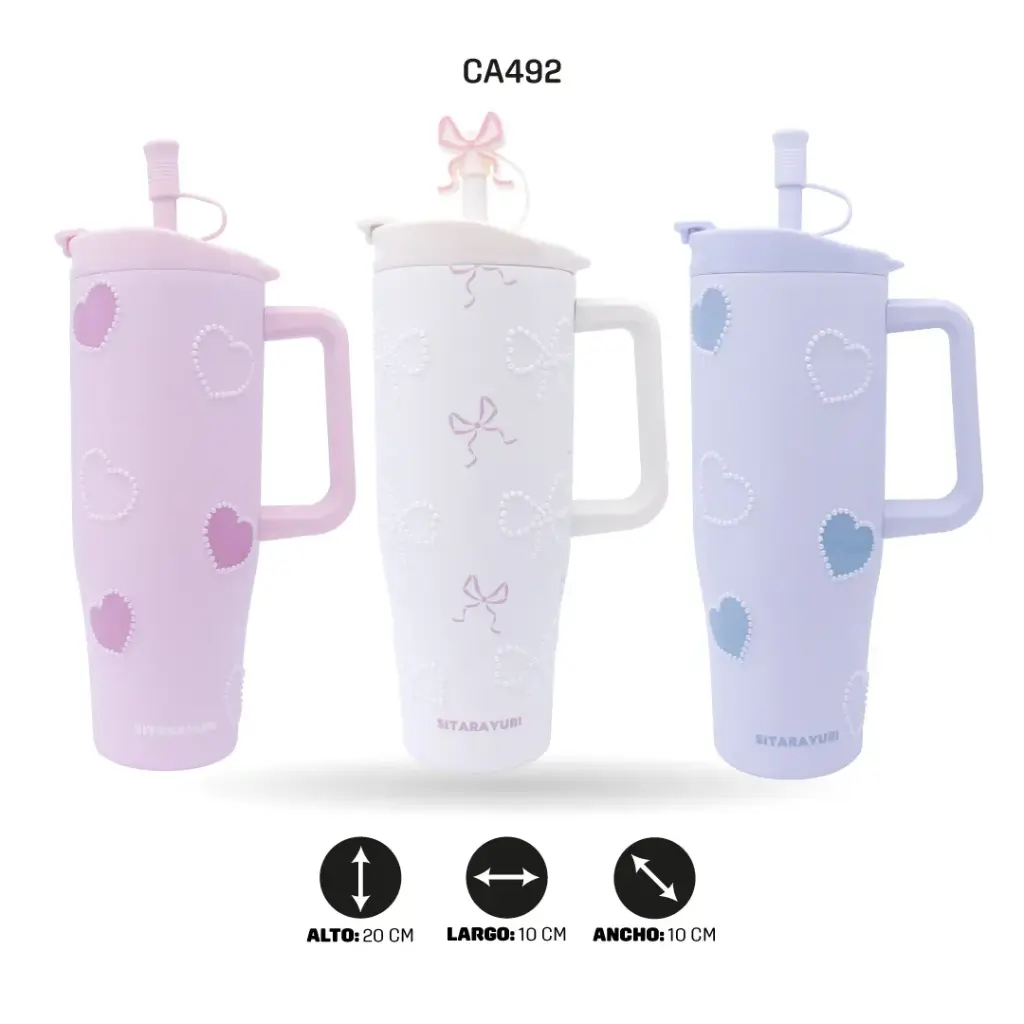 TERMO CON RELIEVE 1200ml sus 304  ZF-084 [PAC6498]