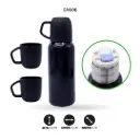 JUEGO DE TERMO 538ml CON POCILLOS sus 304 5173-2 [PAC6506]