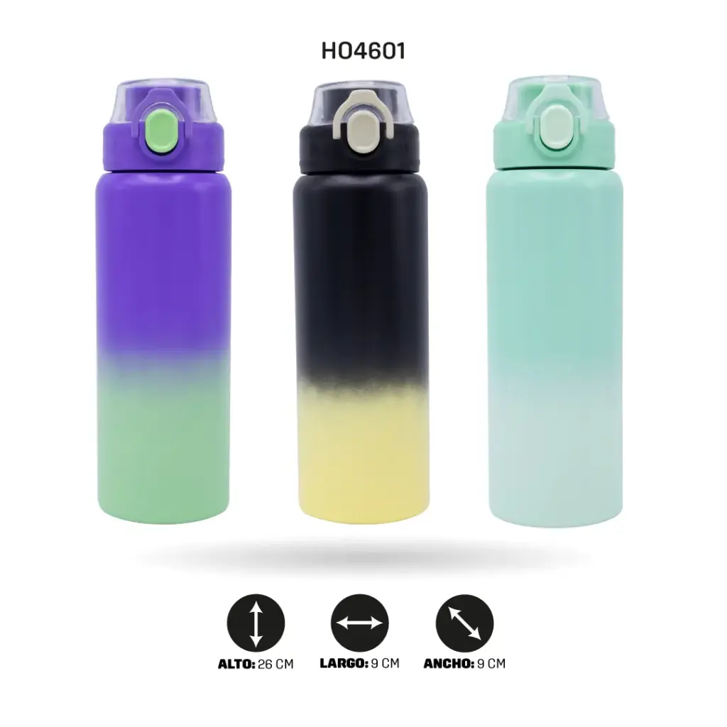 TERMO ACERO INOXIDABLE 304 DEPORTIVO 800 ml [PAC6485]