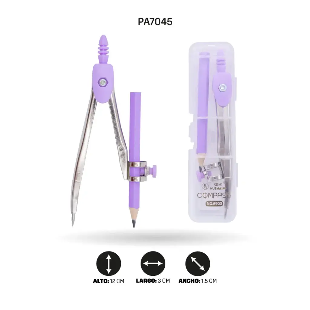 COMPAS DADI METÁLICO COLORE PASTEL 6900 [PAC7124]