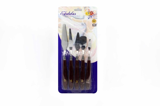 [AR478] ESPATULA AHROYAL METALICAS X 5 (1-5) [PAC30057-PAC4014]
