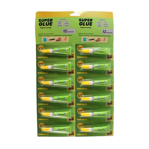 [CA1339] SUPER GLUE VERDE 5 GRAMOS X50 [PAC30043A-
1339-PAC30043A-1339]
