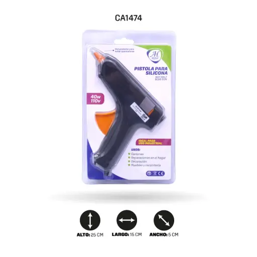 PISTOLA DE SILICONA AH ROYAL GRANDE CAJA X 48 UNDS [PAC20518-1474]