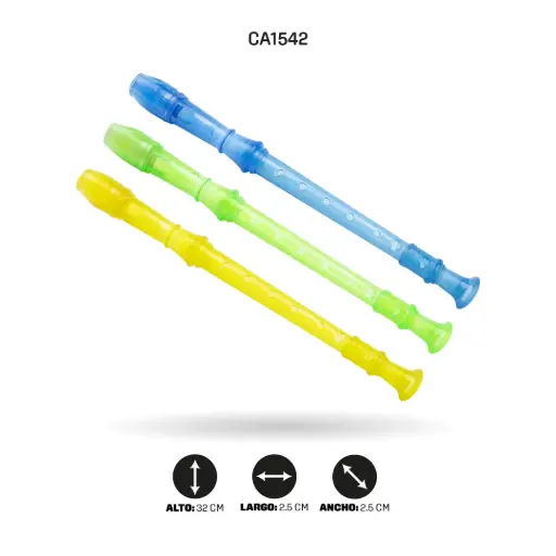 [CA1542] FLAUTA EN COLORES NEÓN X200 [PAC20727-1542]