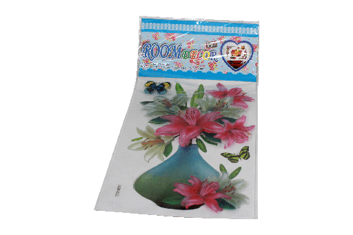 [CA3767] STICKER DE PARED AQB MEDIANO SURTIDO 6D [PAC70078]