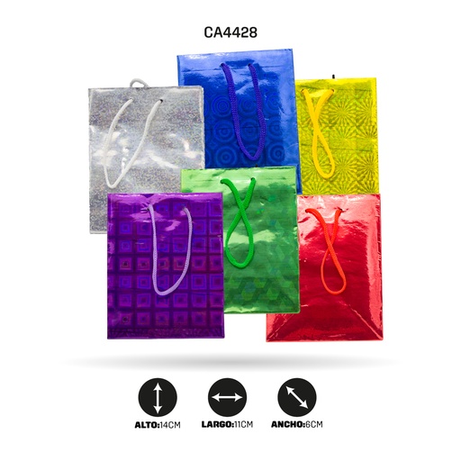 [CA4428] BOLSA DE REGALO HOLOGRAMADA NO.1 GRUESA [PAC70492-4428]