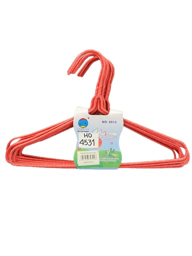 [CA4531] GANCHO DE ROPA METALICO PLASTIFICADO  PQUENO SET X 10 UND 0515 X100 [PAC2437-4531]